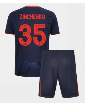 Billige Fotballdrakt Nottingham Forest Oleksandr Zinchenko #35 Replika Tredjedraktsett Barn 2025-26 Kortermet (med bukser)